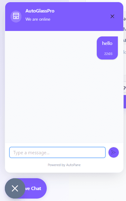 Live Chat & AI Customer Assistant widget detail screenshot