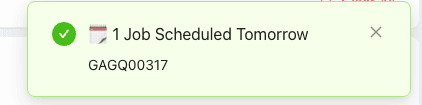 Job Scheduling & Technician Assignment detail screenshot