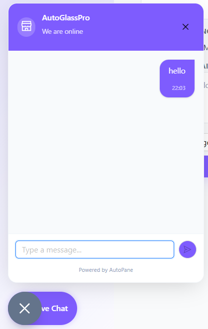 Live Chat & AI Customer Assistant widget detail screenshot